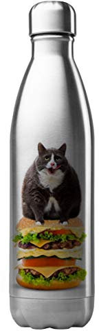 Bouteille Isotherme Personnalisée 500 ml – Acier Inoxydable – Gourde Performance – Cadeau Unique illustration, chat – Fabrication Française (N°18)