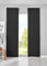 Gardinenbox Newyork 202020680-2 Lot de 2 Rideaux occultants, coulissants, coulissants, Opaques, Thermiques, Noirs, 145 x 60 cm (H x l)