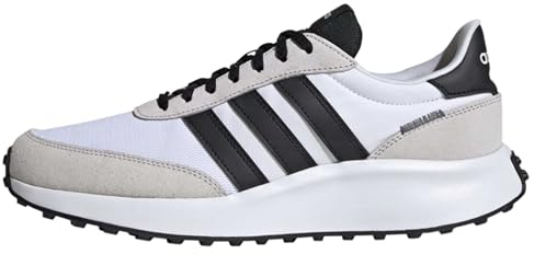 adidas Herren Run 70s Lifestyle Running Shoes Schuhe, Cloud White/Core Black/Dash Grey, 44 EU
