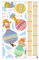 WSWJDW Cartoon Höhenmaß Wandaufkleber für Kinderzimmer Höhendiagramm Lineal Vinyl Abnehmbare Wandtattoos Kinderzimmer Wohnkultur,11
