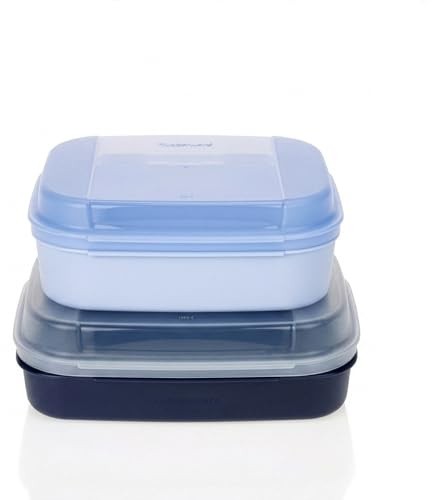 TUPPERWARE Naschkätzchen, Apollo Royal Bellevue 2,5L blau+ 1,7Lhellblau +Becher