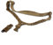 FOCUHUNTER Tactical Single-Point Sling QD Sling Quick Adjust Length Strap Nylon Webbing Multi-Use Shoulder Strapazierfähige Sling mit Metallhaken für Outdoor-Sportarten (Khaki)