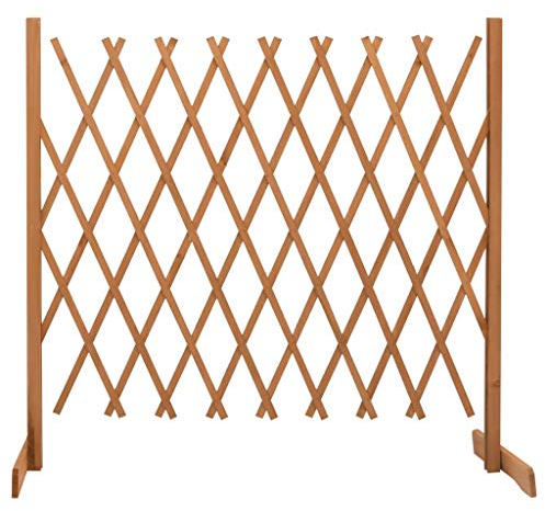 Gartenzaun Rankhilfe Erweiterbar Rankgitter Holzzaun Pflanzengitter zusammenfaltbar verstellbar Rankzaun Orange 180x100 cm Massivholz Tanne