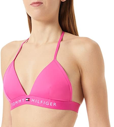 Tommy Hilfiger Damen Bikinitop Triangle Gepolstert, Rosa (Hot Magenta), XL