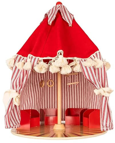 LEVLOVS Christmas Mouse in a Matchbox Toy Baby Registry Gift Plush Toy Circus Mouse (Mice Circus Tent)
