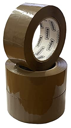 kippen 9004AX Havanna-Klebeband, 3 Rollen für Verpackungen, Größe: 132 m x 48 mm.