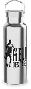 La Vida GmbH Unisex – Erwachsene Held Thermoflasche, Silber, 500 ml