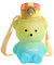 Labstandard Kawaii Bären-Wasserflasche mit Strohhalm, 800 ml, auslaufsicher, Kawaii-Bär-förmige Wasserflasche mit Gürtel, niedlicher Farbverlauf, bunte Kawaii-Trinkflasche für Mädchen, Schule, Büro,