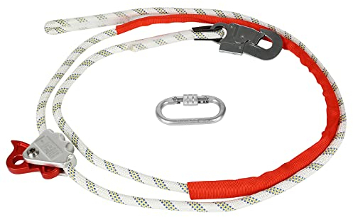 Fallschutz, Auffanggurt, Klettergurt Absturzsicherung, Verstellbare Positionierungslinie Bandschlinge, Bandfalldämpfer (2M)