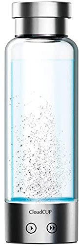 Bottiglia d'acqua portatile idrolizzata con idrogeno, generatore portatile di ionizzatore per bottiglie d'acqua ad alto contenuto di idrogeno da 480 ml con 2 modalità di elettrolisi, tazza