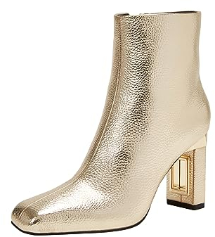 Katy Perry Stivali con tacco cavo da donna, Champagne, 9.5 US