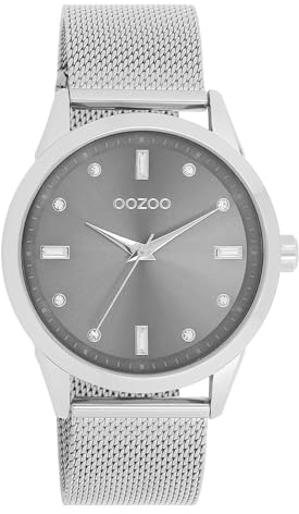 Oozoo Timepieces Damen Uhr | Armbanduhr Damen mit Metallarmband | Hochwertige Uhr für Frauen | Edle Analog Damenuhr in rund C11281