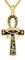 YAFEINI Ägyptische Kette S925 Sterling Silber Ankh Auge des Horus Halskette Gold Ägypten Schmuck Geschenk für Herren