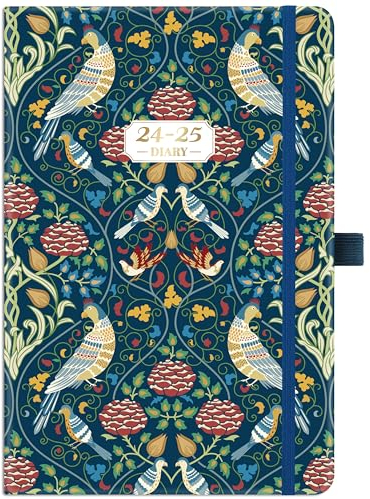 Artfan Terminplaner 2024 – A5 Wochenansicht von Januar 2024 bis Dezember 2024, mit Stifthalter, Innentasche, gebunden, Premium-Hardcover, 14,6 x 21,4 cm