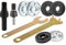 Dojimayisc Drill Angle Grinder Adapter with Flange Nut Parts Set,3 Set Replacement Grinder Flange Nuts and Wrench Conversion Tool