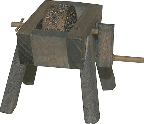FADEDA Schleifbock/Höhe:4 cm/handbemalt/detailgetreue Krippen Figuren - Weihnachten Tisch Dekoration Krippe Zubehör