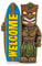 Willkommen Türschilder Harz Surfboard Garten Statue Lampe Willkommen Surfbrett for Garten Garten Willkommenszeichen Dekorationen Hof Rasenorn Ornamente Willkommensschild