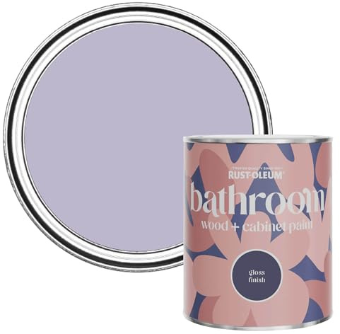 Rust-Oleum Purple Moisture Resistant Bathroom Wood & Cabinet Paint In Gloss Finish - Wisteria 750ml
