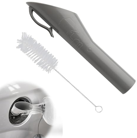 Grey Emergency Fuel Filler Funnel for Car - Suitable for Diesel Filling