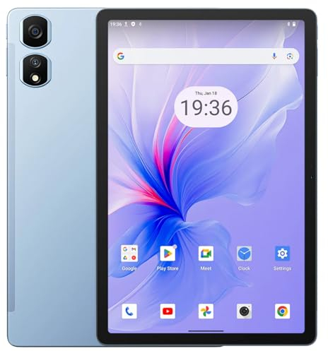 Blackview Tab 16 Pro 11'' 2K Pantalla Android 14 Tablet, 24GB+256GB (1TB Externo) Widevine L1, 7700mAh Batería, Dual SIM 4G LTE+WiFi, 13MP+8MP, Quad Box Altavoz Estéreo, 3 Modos de Lectura, Azul