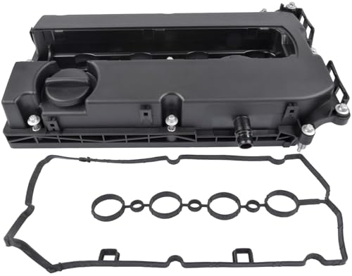 Motorventildeckel Nockenwellen Kipphebel Abdeckung Zylinderkopfhaube Kompatibel mit Chevrolet Opel L35 L67 G09 Astra H 2005-2010 Corsa D Insignia Ventildeckel + Ventildeckeldichtung 55564395 55558673