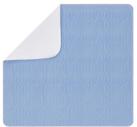 PICK FOR LIFE Incontinence Bed Pads Washable Bed Protector Reusable Bed Wetting Sheets Absorbent Mattress Protector for Kids Adults Elderly (1 Pack, 86x91cm)