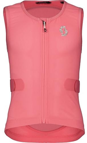 Scott Herren und Kinder Airflow Protektorweste , Carnation pink-White , S
