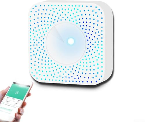 Probador de calidad del aire, para Tuya para Zigbee 6 en 1, temperatura y humedad PM2.5, monitor de dióxido de carbono con control de voz compatible con Alexa para Google (para Zigbee)