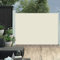 Homgoday Toldo Lateral retráctil de jardín Crema 100x500 cm Toldo Lateral de protección Visual para balcón, jardín y terraza, protección Solar, protección contra