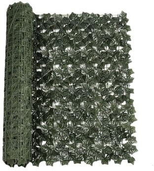 Generisch Haie artificielle, clôture de lierre artificiel, treillis, rouleau de clôture avec feuilles de lierre artificielles, brise-vue, mur de haie, aménagement paysager, clôture de jardin,