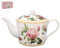 Redoute Rose Fine China 2 Cup Teapot with Pink Roses and Butterfly Design