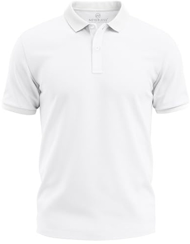 Neverless® Herren Polo-Shirt Basicshirt mit Polokragen und Knopfleiste Baumwolle Piqué Modern Fit