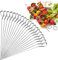 DAJING Brochetas de acero inoxidable para barbacoa, 20 unidades, 30 cm, reutilizables, para horno, parrilla y barbacoa, perfectas para shish turco, Adana, Kofte y más