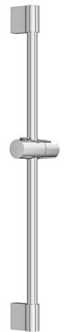 Auralum Asta Doccia 65 cm, Saliscendi Doccia in Acciaio Inox con Supporto per Doccia Girevole a 360° e Regolabile, Adattarsi ai Fori Esistenti (Cromo)