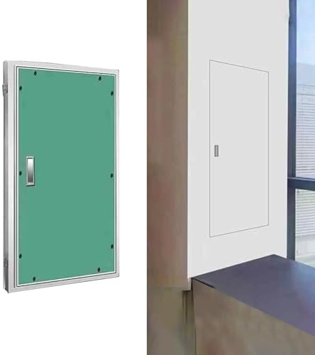 Überstreichbare Trockenbau-Zugangsplatte mit Griff, verdeckter Zugang zu Sanitärinstallationen, 45,7 x 91,4 cm, 50,8 x 91,4 cm, 61 x 91,4 cm, große Gipskarton-Tür (40 x 75 cm)