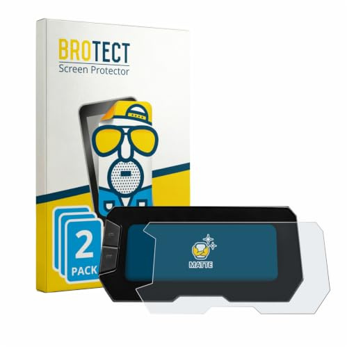 BROTECT Schutzfolie für Honda CB125R 2022 | 2 Stück Entspiegelnder Displayschutz Made in Germany Matte Displayschutz-Folie Anti-Reflex Anti-Fingerprint Einfache Montage