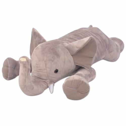 Ordellia Elefant Kuscheltier Plüsch XXL 95 cm, Stofftier und Schmusetier aus weichem Polyester, grau, als Deko fürs Kinderzimmer, Geschenk zum Geburtstag für Baby und Kind