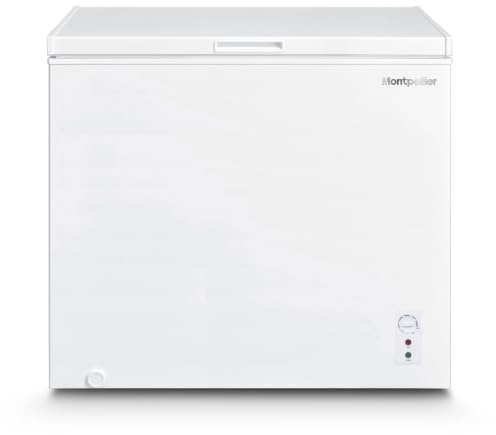 Montpellier MDACF194W - White 194L Chest Freezer - Garage Safe - E Energy