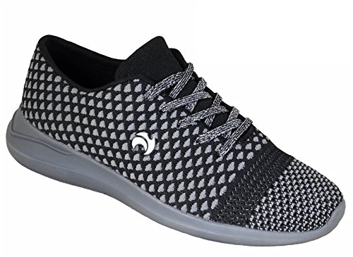 Henselite Ladies HL72 Ultra-Lightweight Lawn Bowling Shoes Grey UK 3