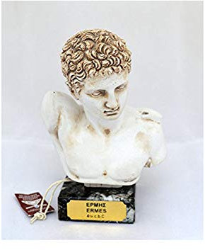 Hermes Statue Büste antiker griechischer Gott und Seelenführer Skulptur