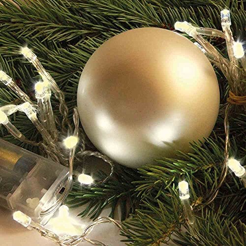 FHS LED-Micro-Kette mit Timer 50er innen warmweiß für 4 x AA ***NEU***