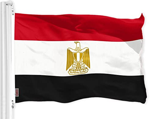 G128 ägypten ägyptische Flagge 3x5 ft Printed messingösen 150d Polyester qualität Flagge innen/außen - viel Dicker haltbarer als 100d 75d Polyester