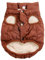 JoyDaog 2-lagige mit Fleece gefütterte Hundejacke, sehr warm für Winter und kaltes Wetter, extraweiche, winddichte Hundeweste,braun,XL