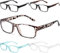 Gaoye 5 pack Lesebrillen herren/damen mit blaulichtfilter Brille Lesehilfe für Damen Herren