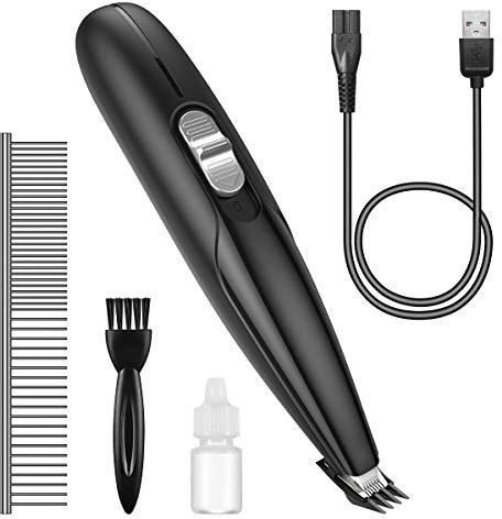 Brifit Schermaschine Hund Pfoten, Leise Pfotentrimmer für Hunde Katze, USB Aufladbar Elektrische Pfotenrasierer Schermaschine, Hundeschermaschine für Hunde Katzen Pfoten, Ohren, Augen, Gesicht