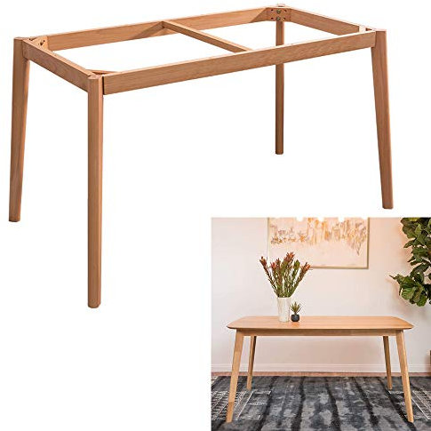 ZH-1 Holz Tischbeine Untergestell für Tisch, Schreibtisch, Studiertische, Kommode, Esstisch, moderner europäischer Stil, mit kompletter Montageteile
