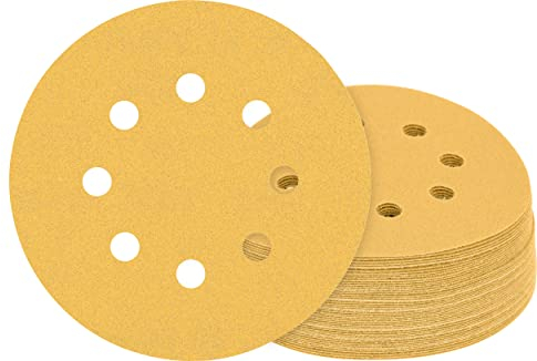 Bosch 50x EXPERT C470 Schleifblatt mit 8 Löchern (für Farbe auf Holz, Hartholz, Ø 125 mm, Körnung 40, Professional Zubehör Exzenterschleifer, Schwingschleifer)