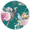 Grandora Wandtattoo Wandaufkleber Blumen Wohnzimmer Wandsticker florales Design Wandbild Schlafzimmer Wanddeko Esszimmer Flur Tapete selbstklebend rund DL652-10