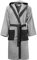 Morbidissimi Accappatoio Spugna Adulto Bicolor Con Cappuccio, Cinturino e 2 Tasche, Accappatoi Uomo Donna Morbidi 400 gr/mq Puro Cotone Y780 (Accappatoio Grigio-Nero, XL)