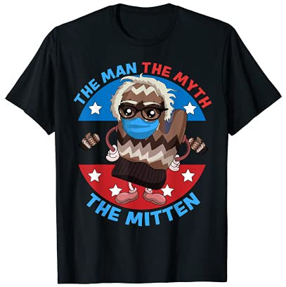 Bernie Sanders Fäustlinge - Man Myth Mittens Funny Meme Handschuhe T-Shirt